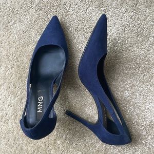 Mango blue high Heels